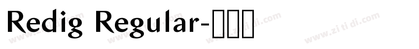Redig Regular字体转换